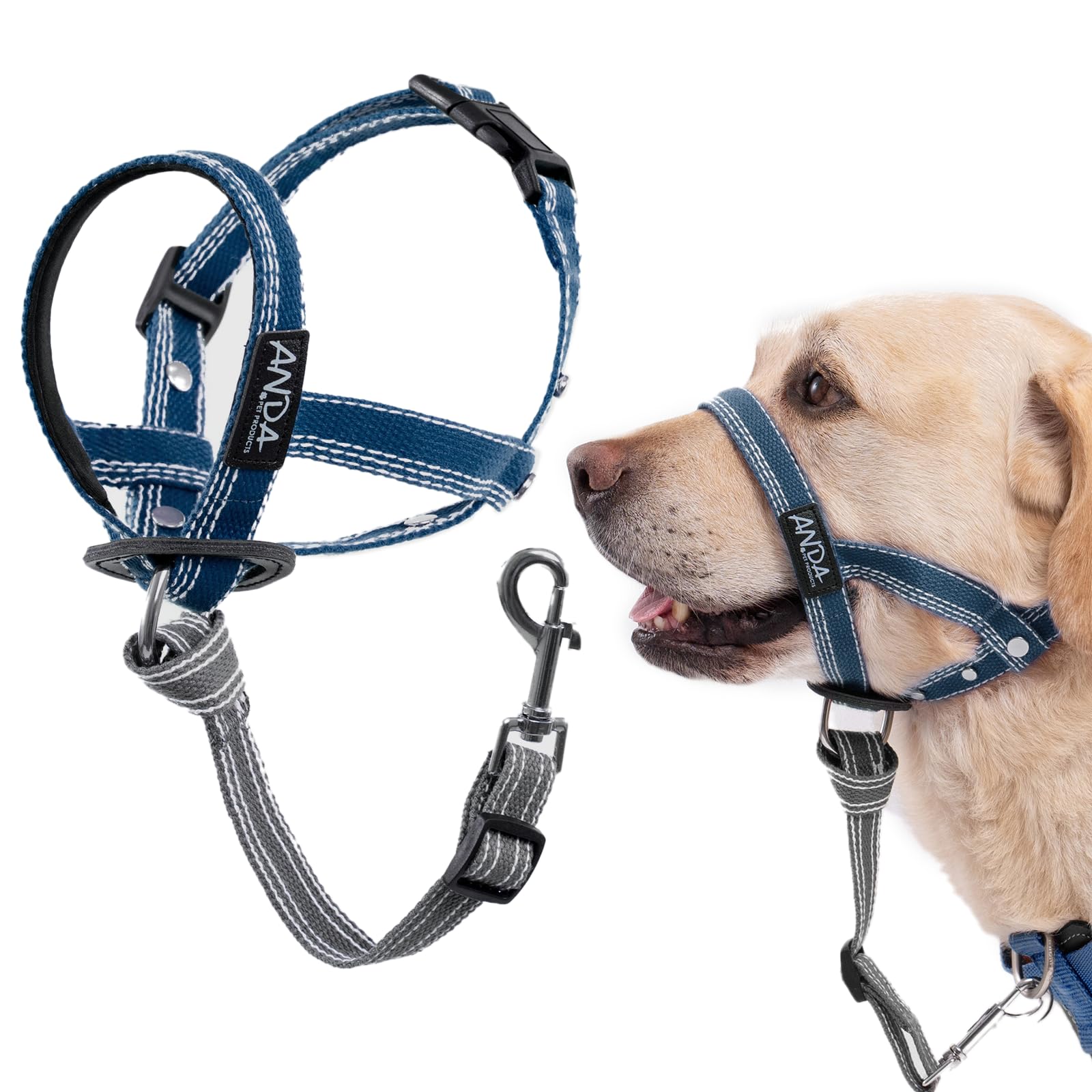 ANDA collar guía suave ultraligero con ajuste ergonómico para paseos diarios
