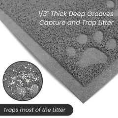 Alfombrilla Andalus en gris: material duradero y cómodo para tu gato.
