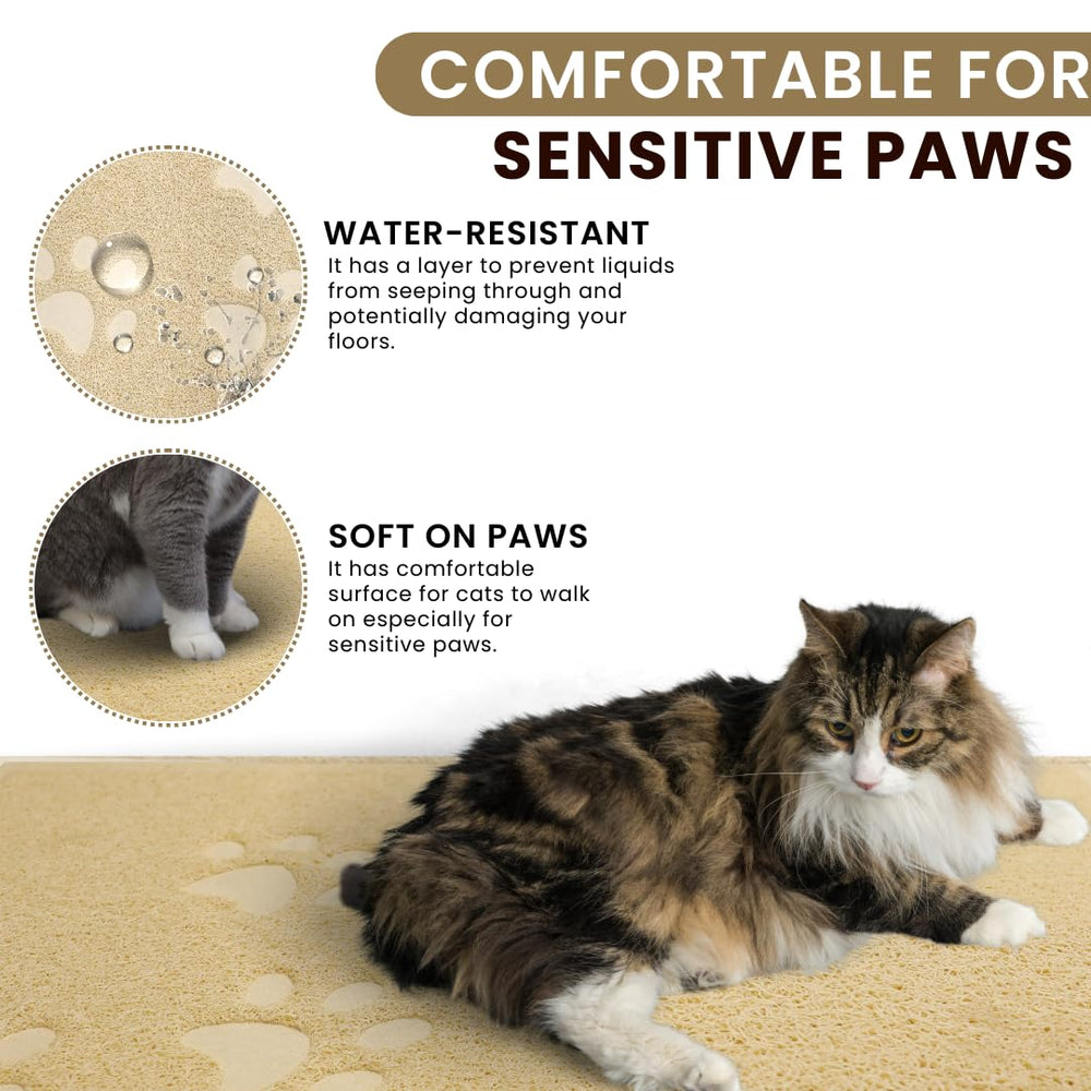 Alfombrilla Andalus para arena de gato, control de olores suave en casa.