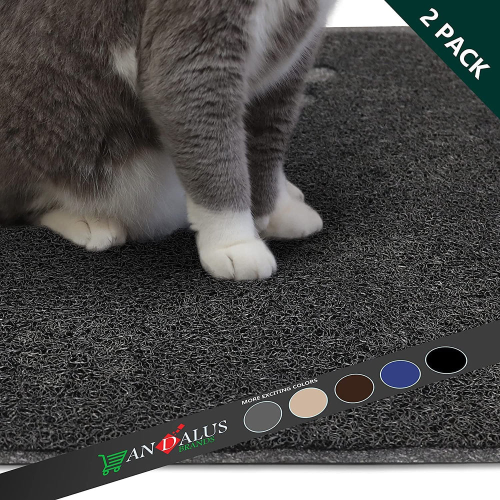 Alfombrilla de caja de arena Andalus gris, limpieza rápida entre usos