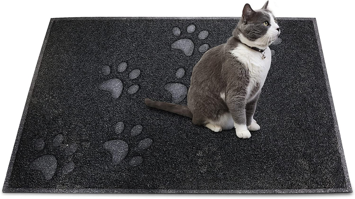 Alfombrilla Andalus Brands para caja de arena grande protege el suelo y captura arena.