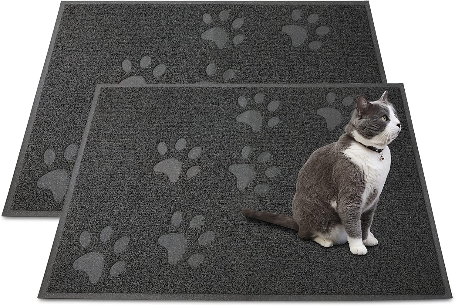 Alfombra Andalus Brands para caja de arena, vista frontal, retiene arena y evita salpicaduras.