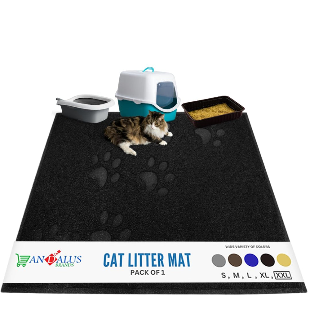 Andalus Brands Litter Mat antideslizante en el fondo para evitar movimientos.