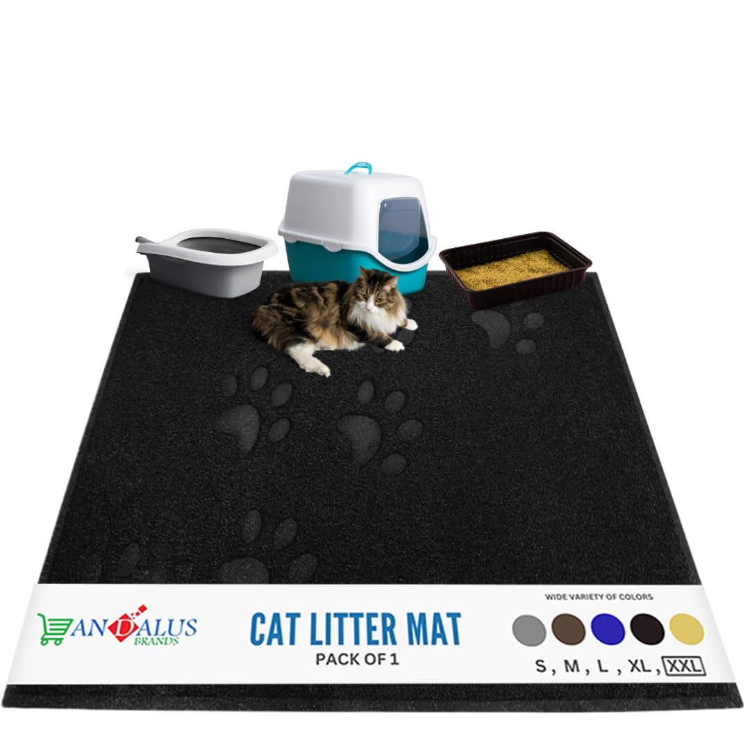 Andalus Brands Litter Mat antideslizante en el fondo para evitar movimientos.