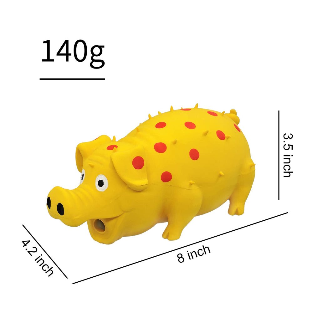 Andiker Juguete Perro Juego Autónomo Texturas Dots Amarillo fomenta juego autónomo.