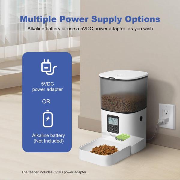 Andoll Home, dos opciones de alimentación: adaptador 5V y pilas alcalinas.