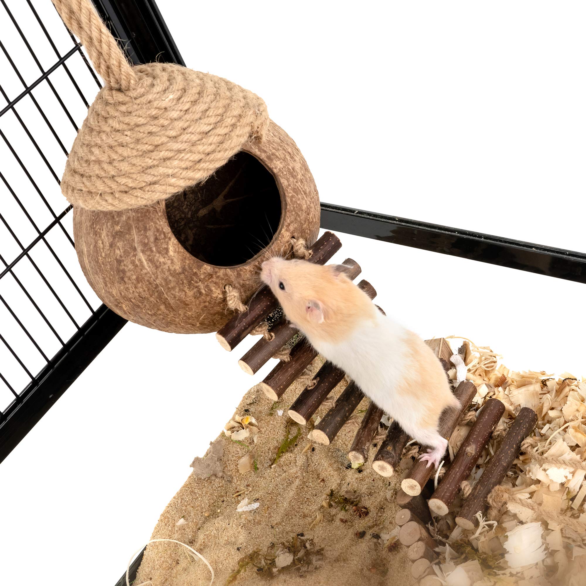 andwe Nido de Coco para Aves: material natural seguro y sostenible