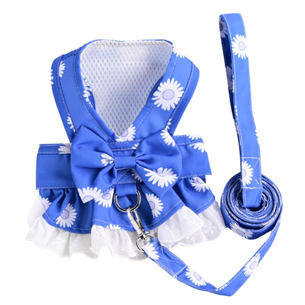 Anelekor Arnés Vestido Margarita Azul, cómodo y seguro para paseos diarios.