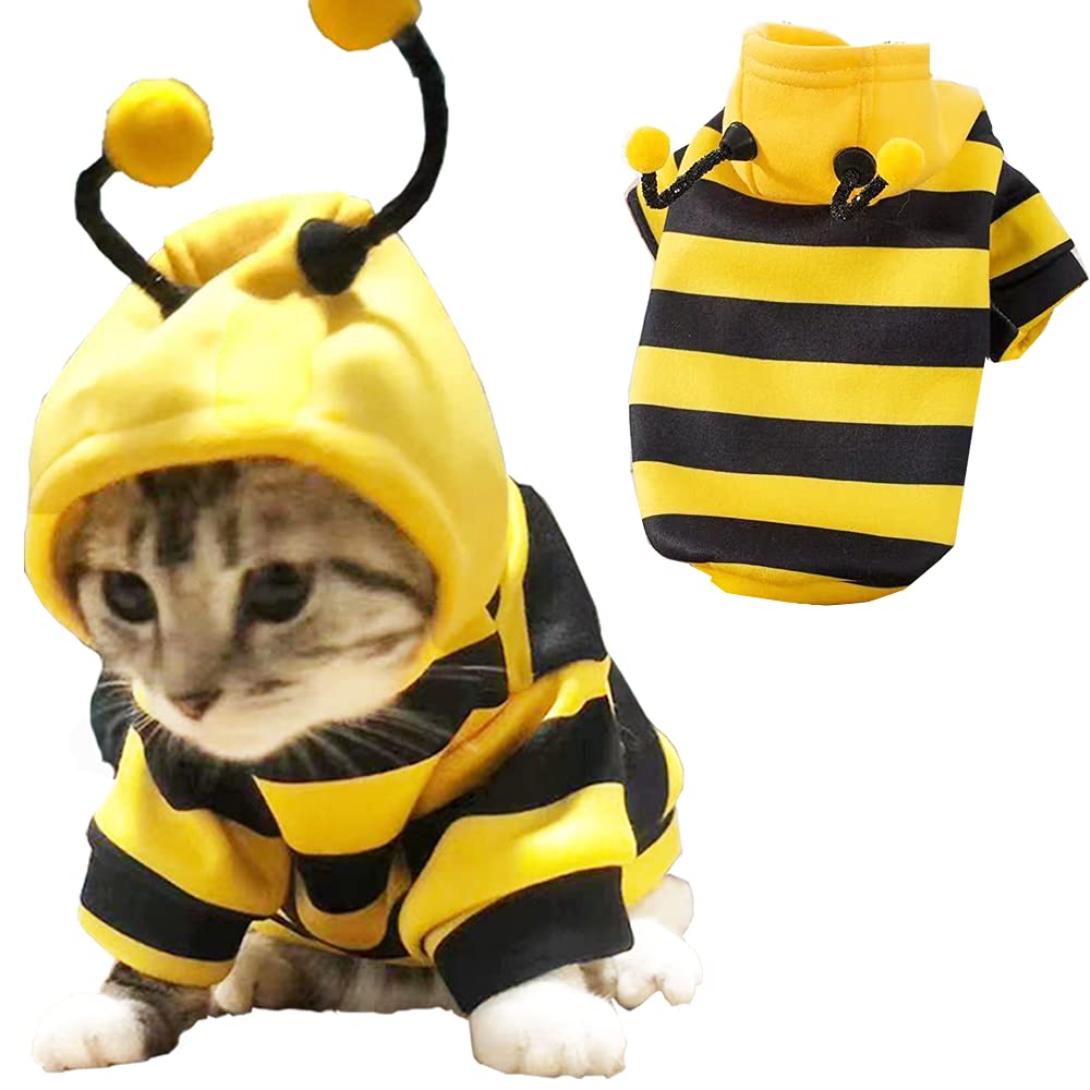 Anelekor disfraz gato amarillo, perfecto para Navidad y eventos.