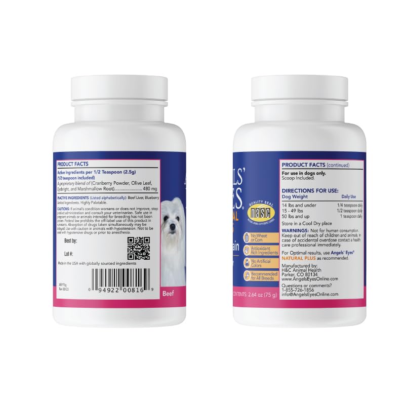 ANGELS' EYES Natural Plus envase de 75 g para uso prolongado.