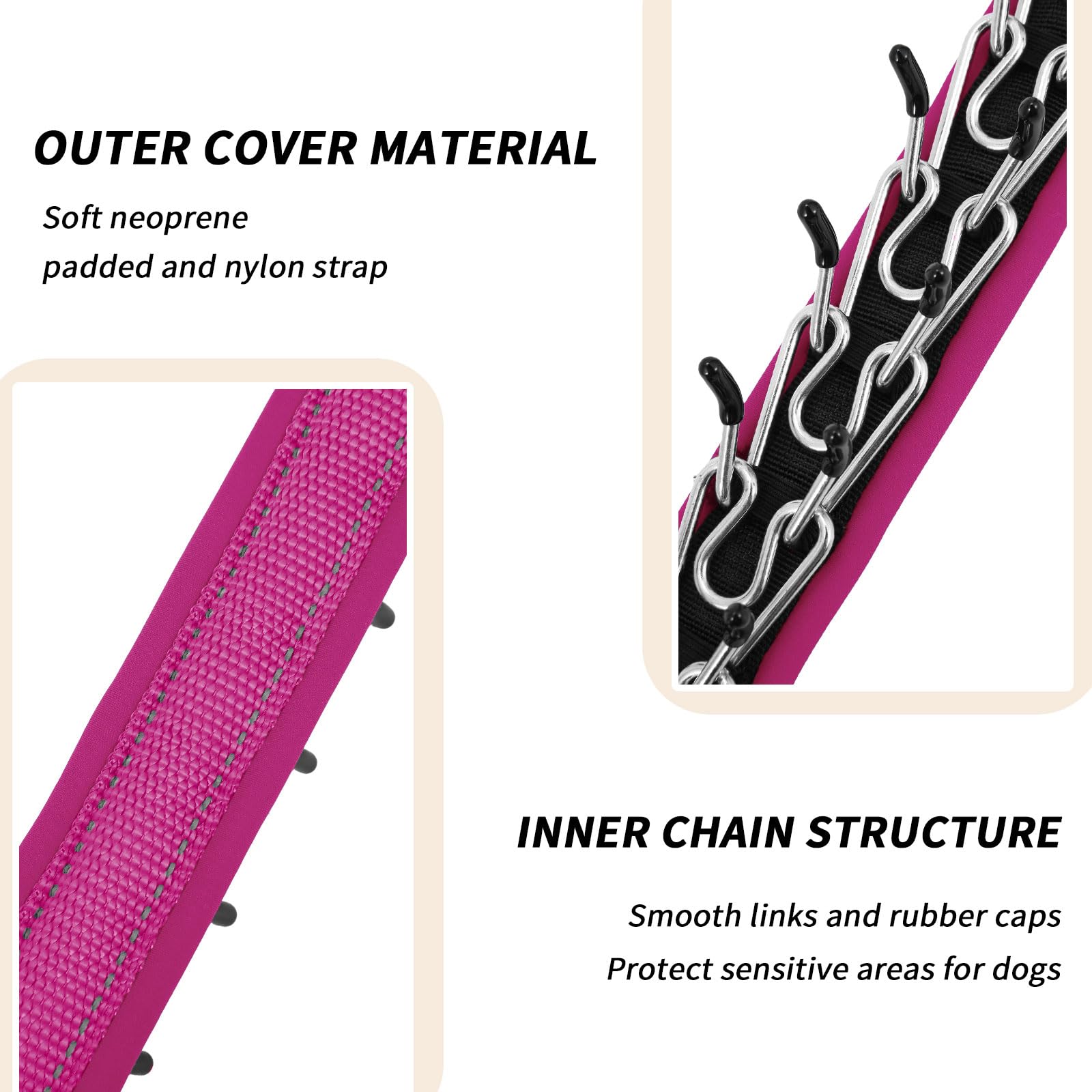 Anglevate collar martingale para perros medianos, control suave durante entrenamiento