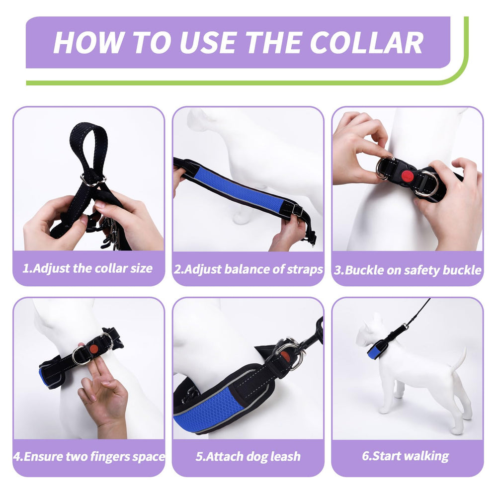 Collar Anglevate sin tirones, resistencia duradera para perros activos