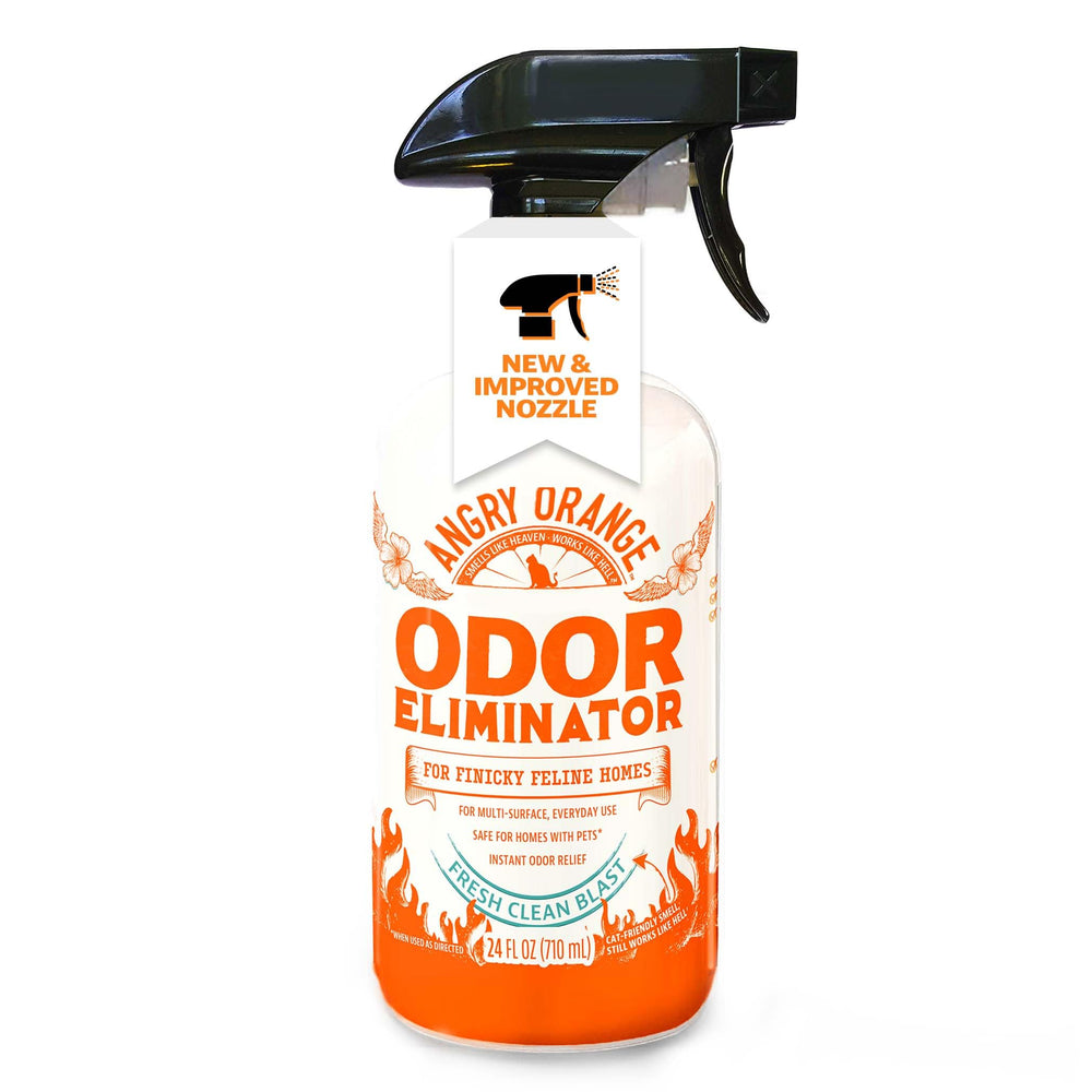ANGRY ORANGE eliminador de olores en bote de 24 onzas para casa.