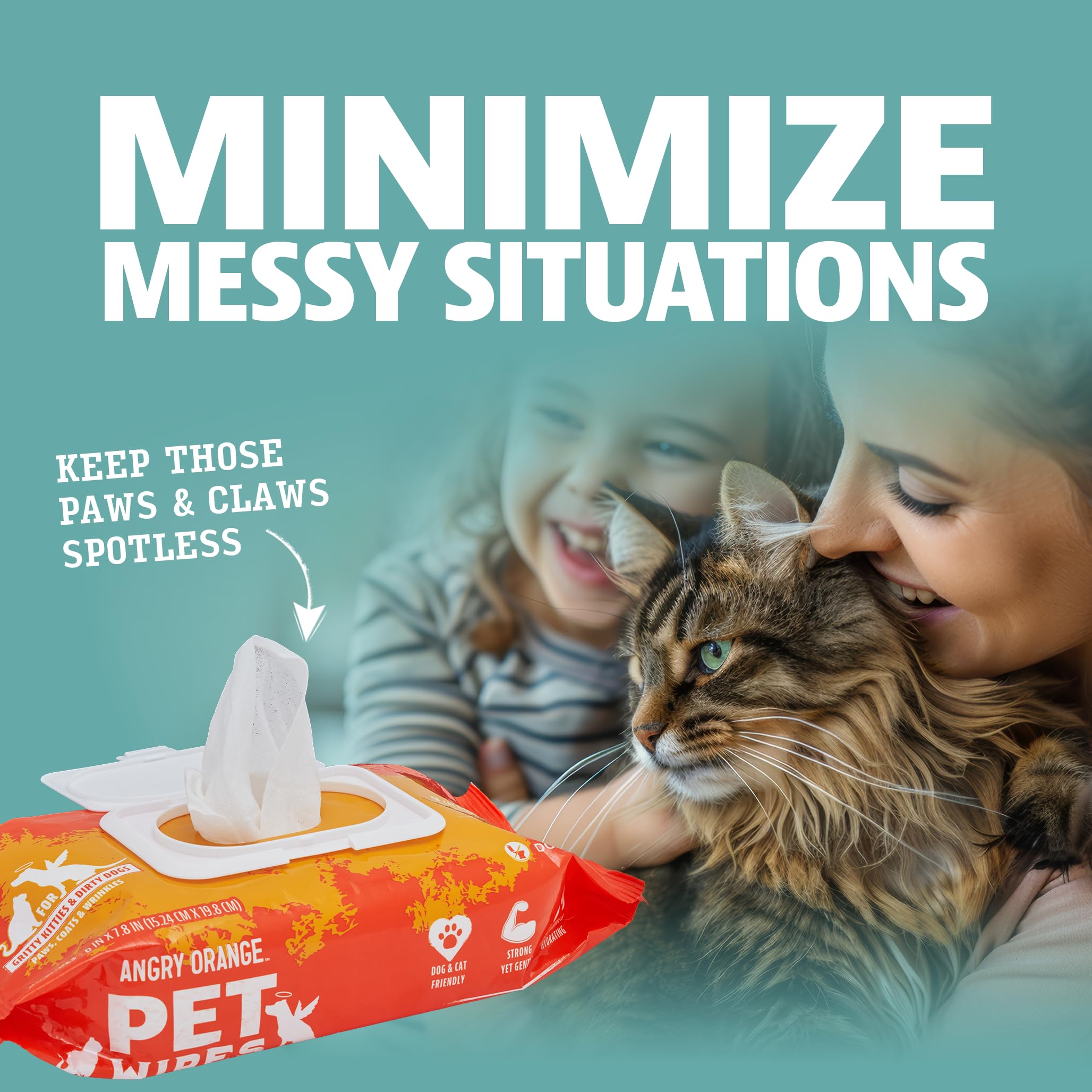toallitas angry-orange aptas para perros y gatos.