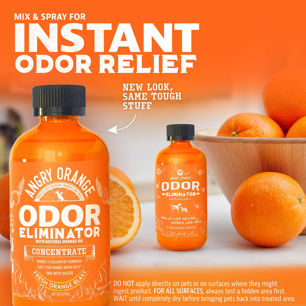 ANGRY ORANGE uso alfombras: combate olores fuertes en alfombras con aroma cítrico.