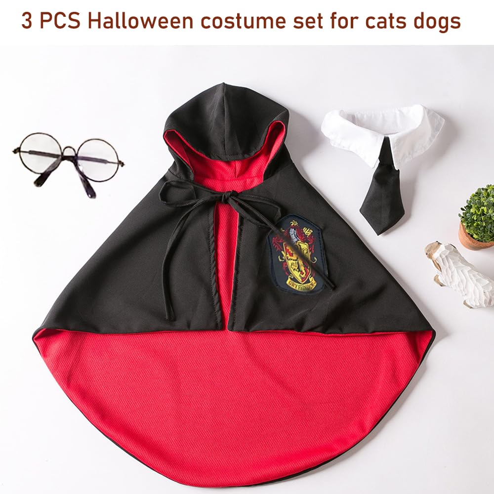 Corbatín negro AniAC para mascotas, añade toque elegante al disfraz.