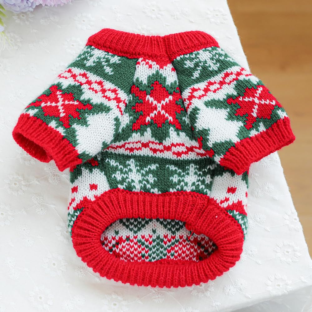 ANIAC sudadera para gato, tema navidad en verde, perfecto para reuniones