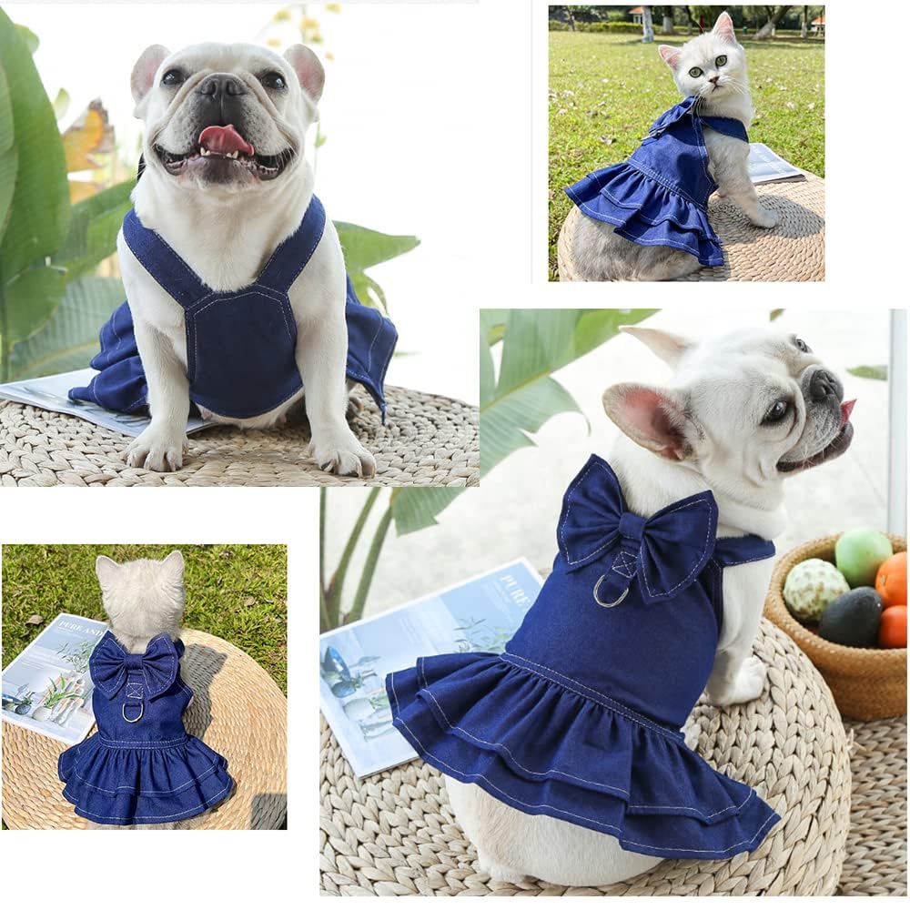 ANIAC vestido vaquero para uso diario y paseos