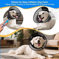 Cuello ajustable de AnimaCure en tejido suave para un soporte cómodo.