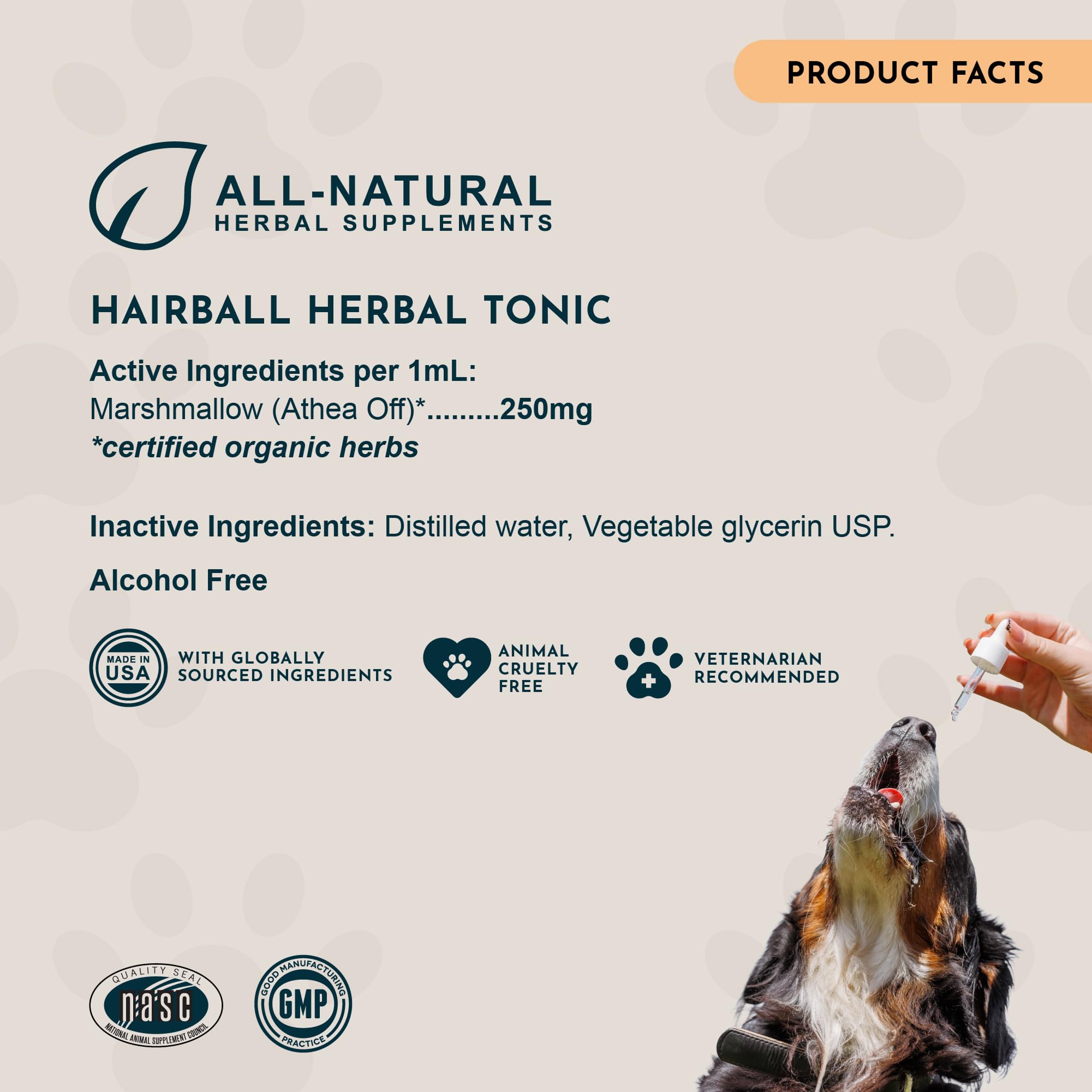 Animal Essentials Hairball Relief: ingredientes de calidad humana en su formulación.