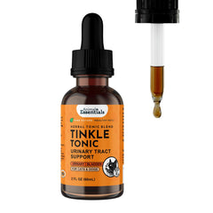 Animal Essentials Tinkle Tonic, botella, apoyo suave para la salud urinaria de tu mascota.