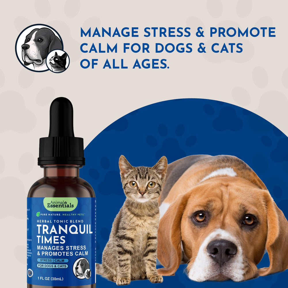 Perro dormido con tranquilidad gracias a Tranquility Blend de Animal Essentials.