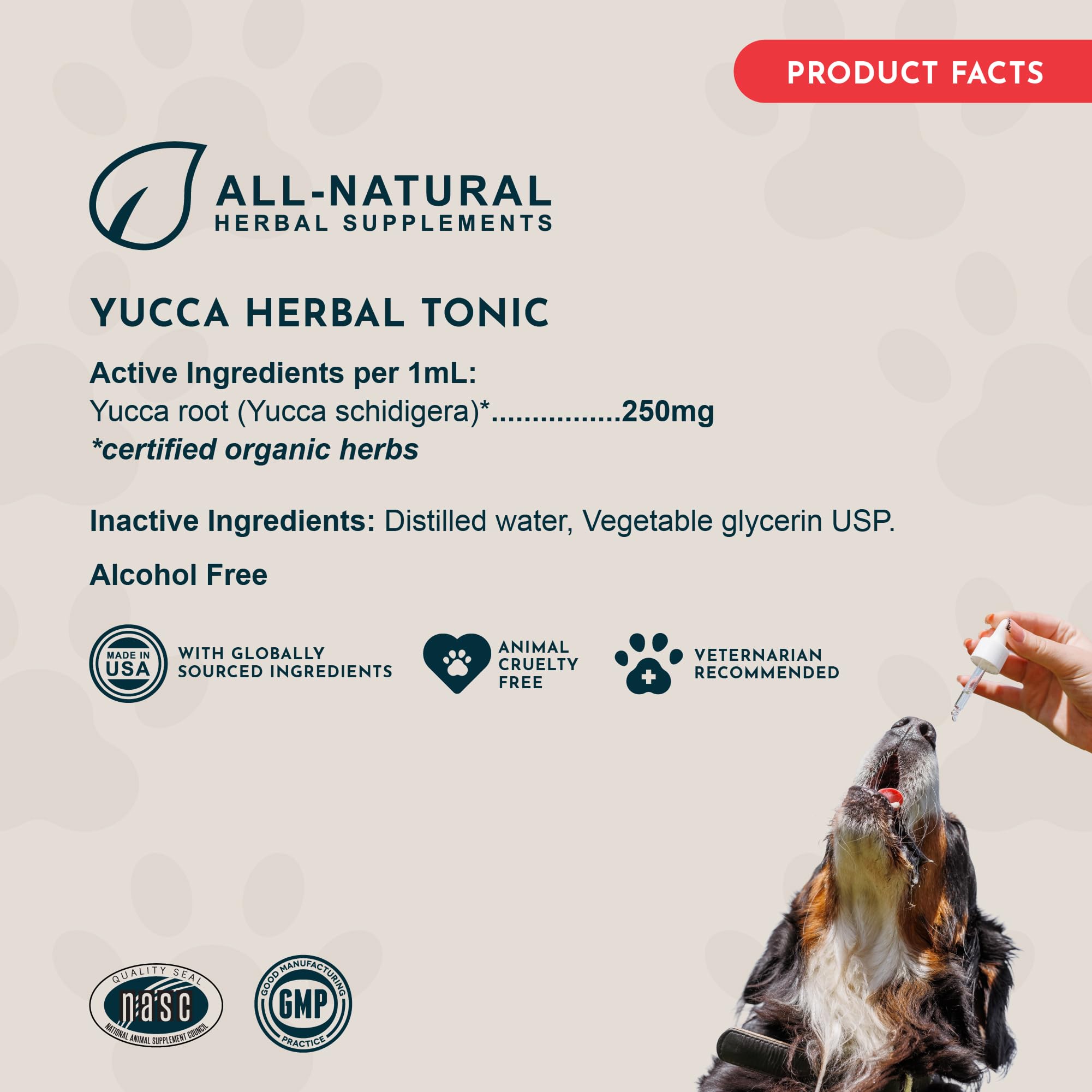 Animal Essentials Yucca extracto herbal: enfoque natural para el cuidado de mascotas.