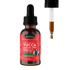 Animal Essentials Yucca frasco con gotero para fácil administración diaria de soporte articular