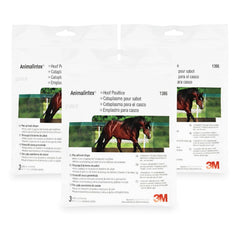 Animalintex almohadillas emplasto en forma de casco para caballos, apoyo para abscesos y cuidado del casco.