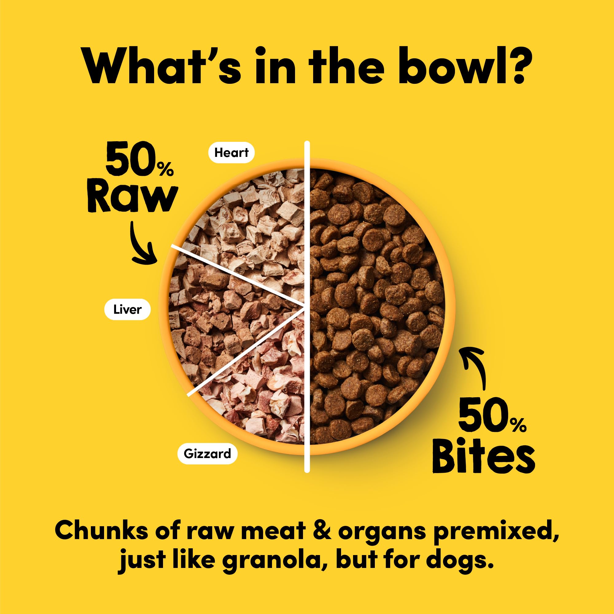 Animals Like Us RawMix50 hígado de pollo deshidratado, sabor jugoso y aporte proteico.