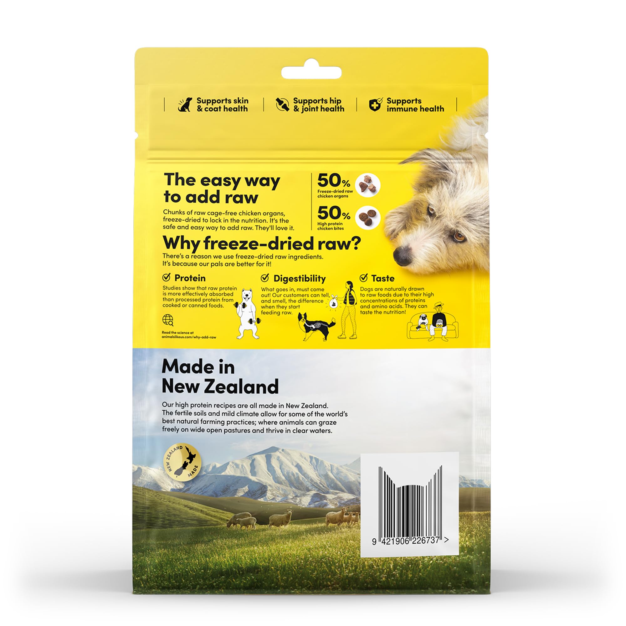 Animals Like Us RawMix50: origen en Nueva Zelanda con ingredientes de calidad