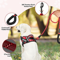 Animire arnés con asidero acolchado para manejo cómodo.