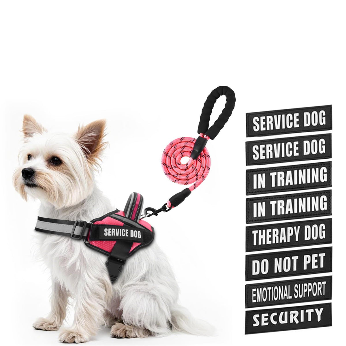 Animire chaleco servicio para perro, claro y cómodo para entrenamiento diario.