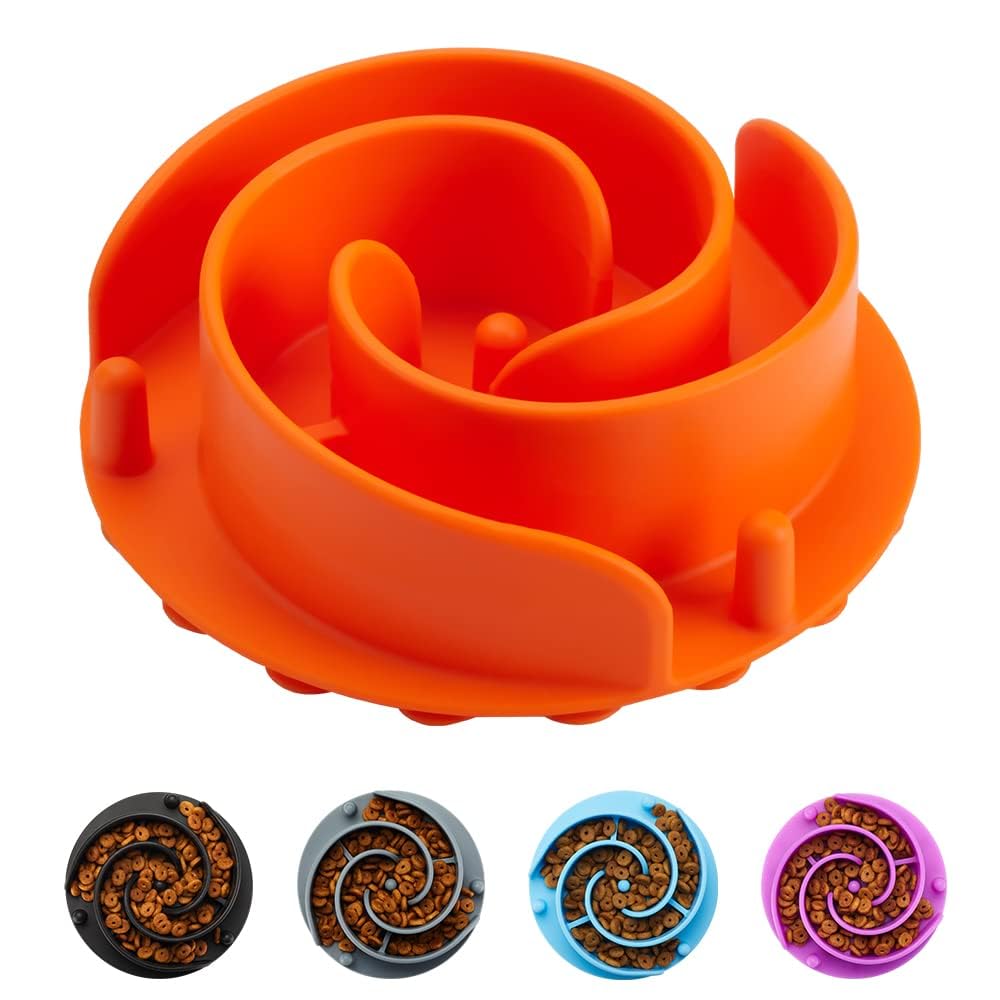 Animire inserto alimento lento en silicona suave, ideal para comer despacio.