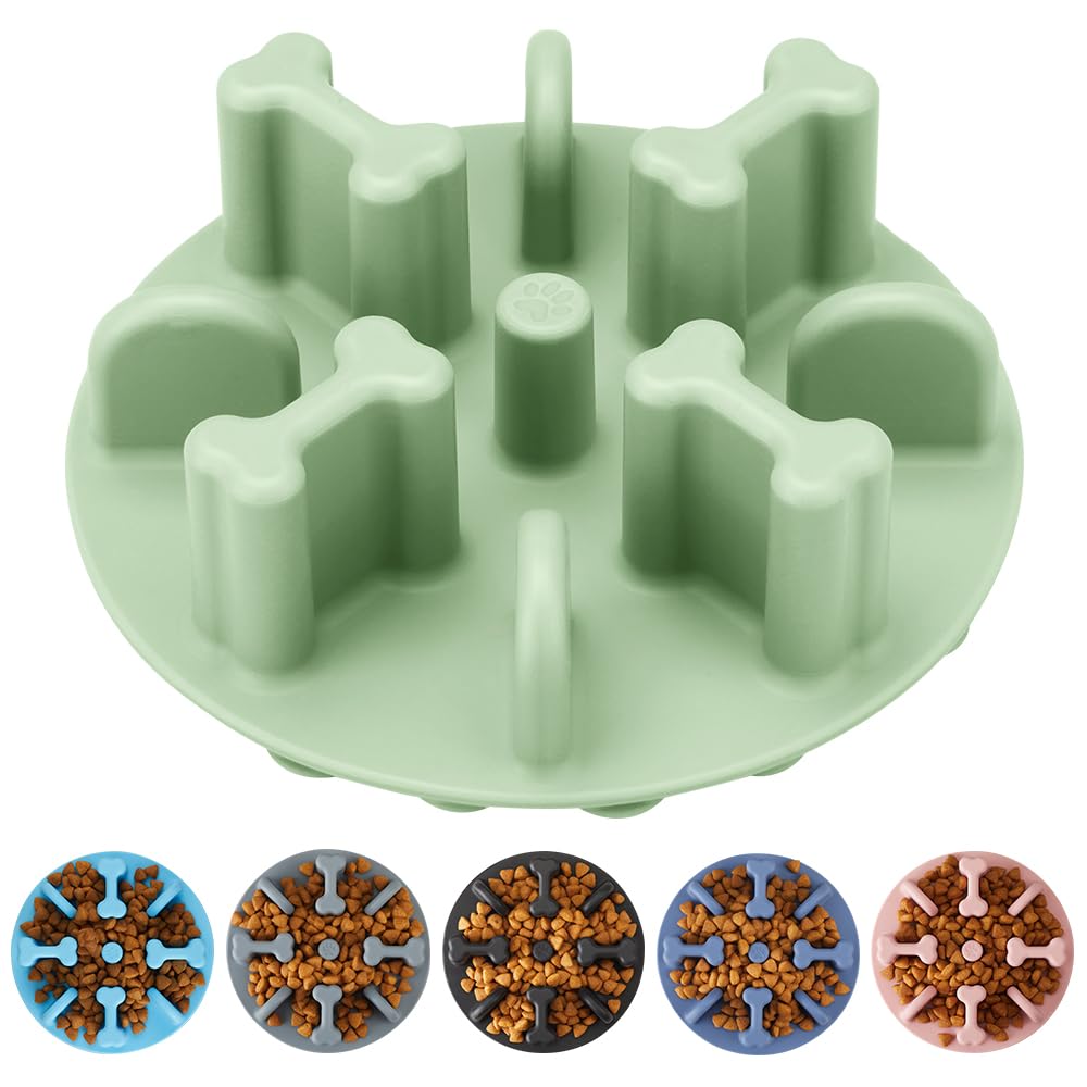 Animire inserto puzzle silicona suave, visual muestra diseño laberinto para comer con calma