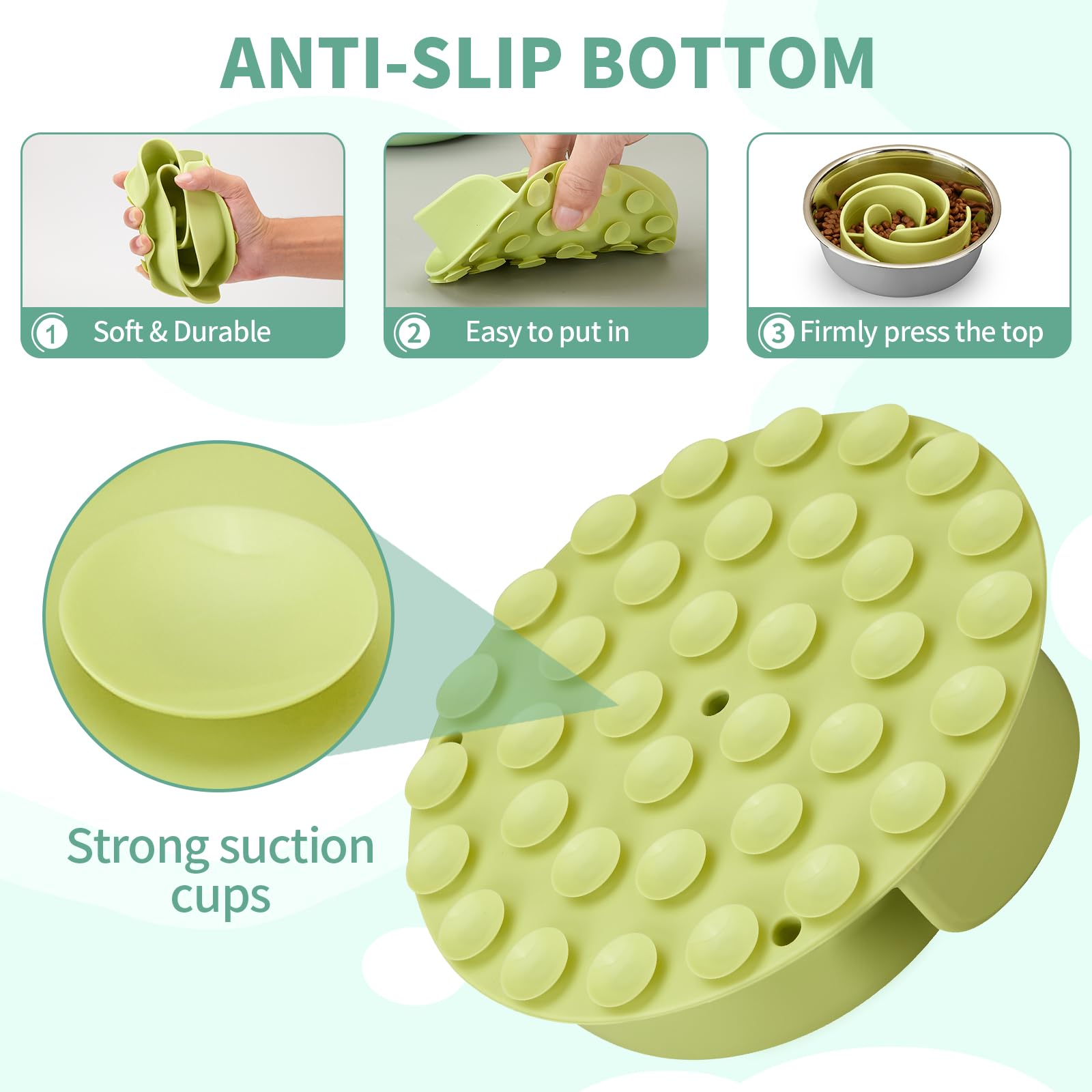 Animire inserto de silicona facilita la limpieza con superficie antiadherente.