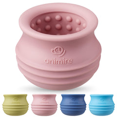 Animire Juguete dispensador de premios para perro, ideal para juego y enriquecimiento comestible.