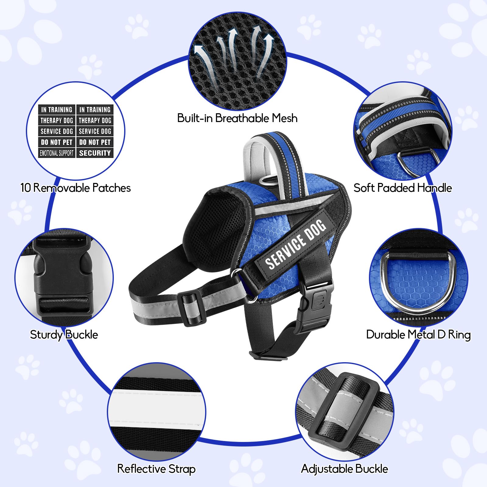Parches intercambiables Animire para perros en entrenamiento.