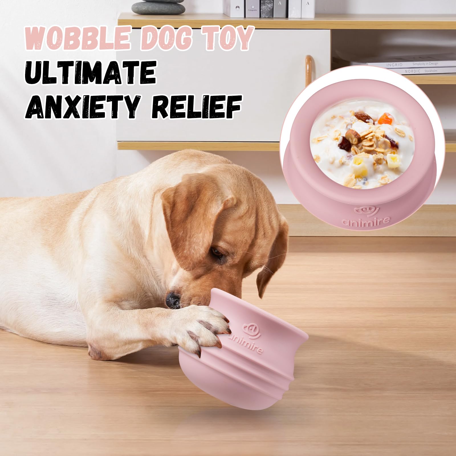 Animire Premios congelados para perro, perfecto para sesiones de enfriamiento refrescantes.