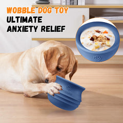 Animire Rompecabezas interactivo para perros azul, mejora la concentración durante meriendas.