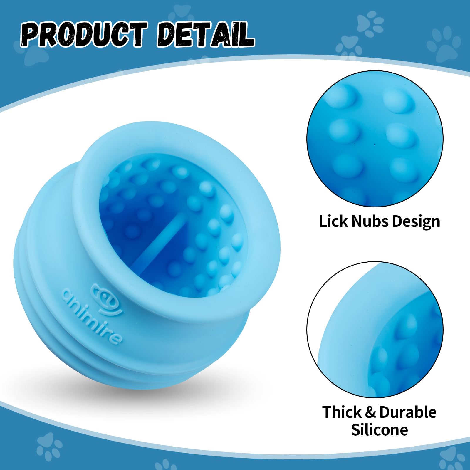 Animire silicona durable y libre de BPA, jgue seguro y lavable