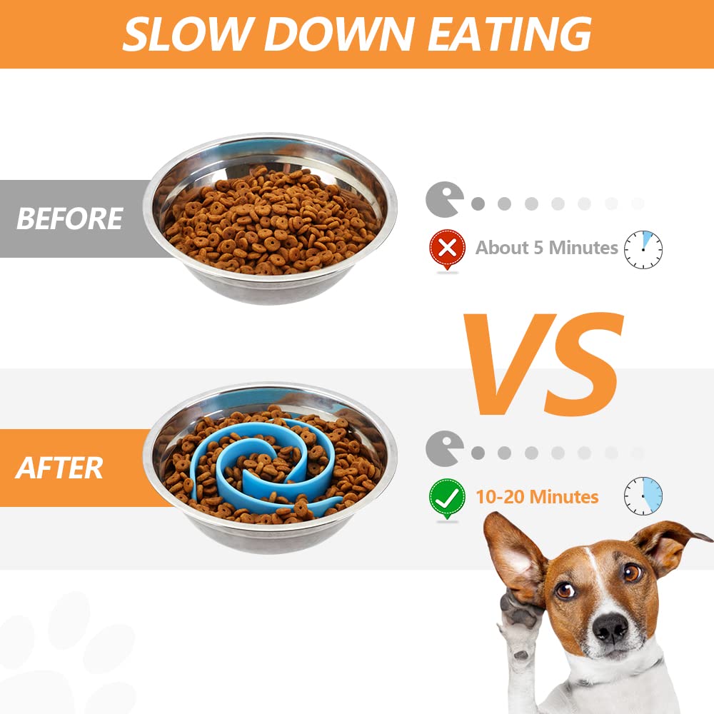 Animire silicona suave para la nariz del perro durante la comida.