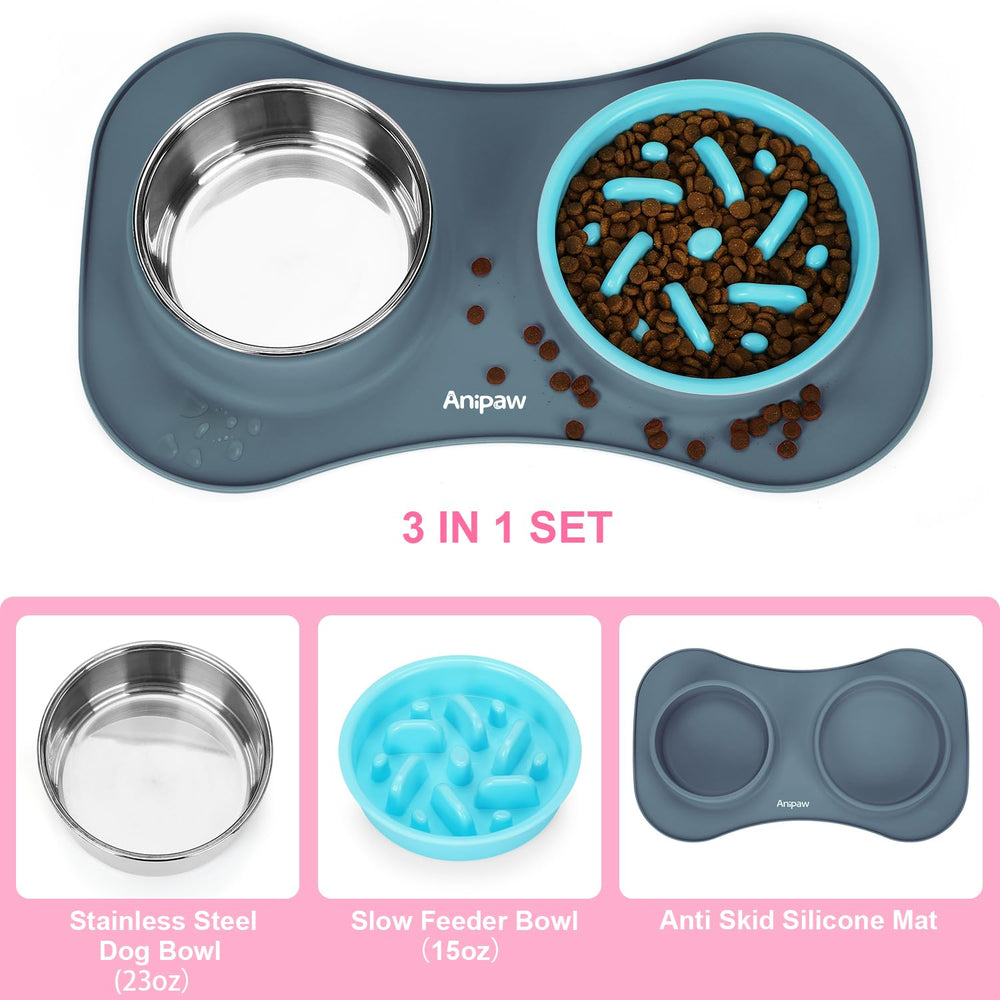 Anipaw alfombra silicona antideslizante: base estable evita movimientos y derrames.