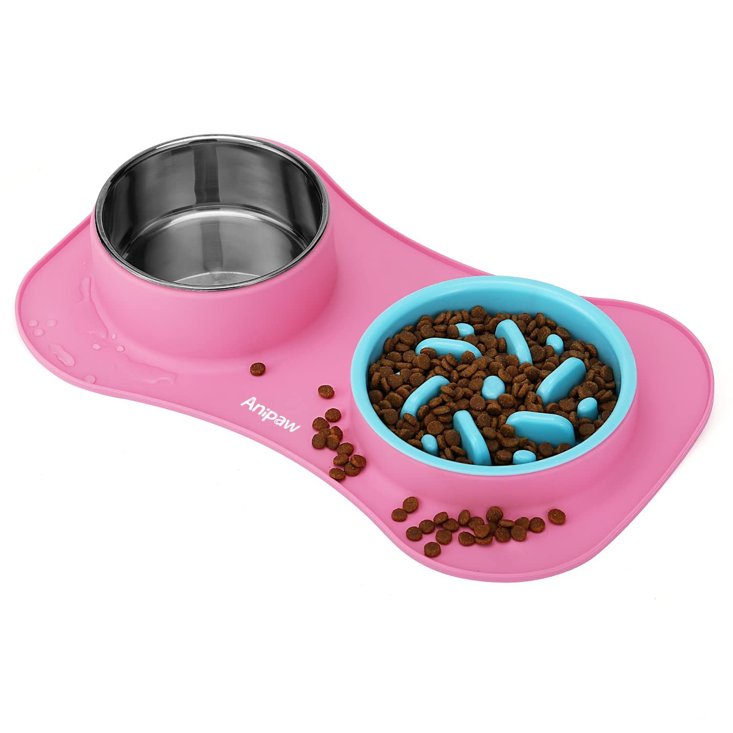 Anipaw comedero lento 3 en 1 de plástico facilita comer despacio
