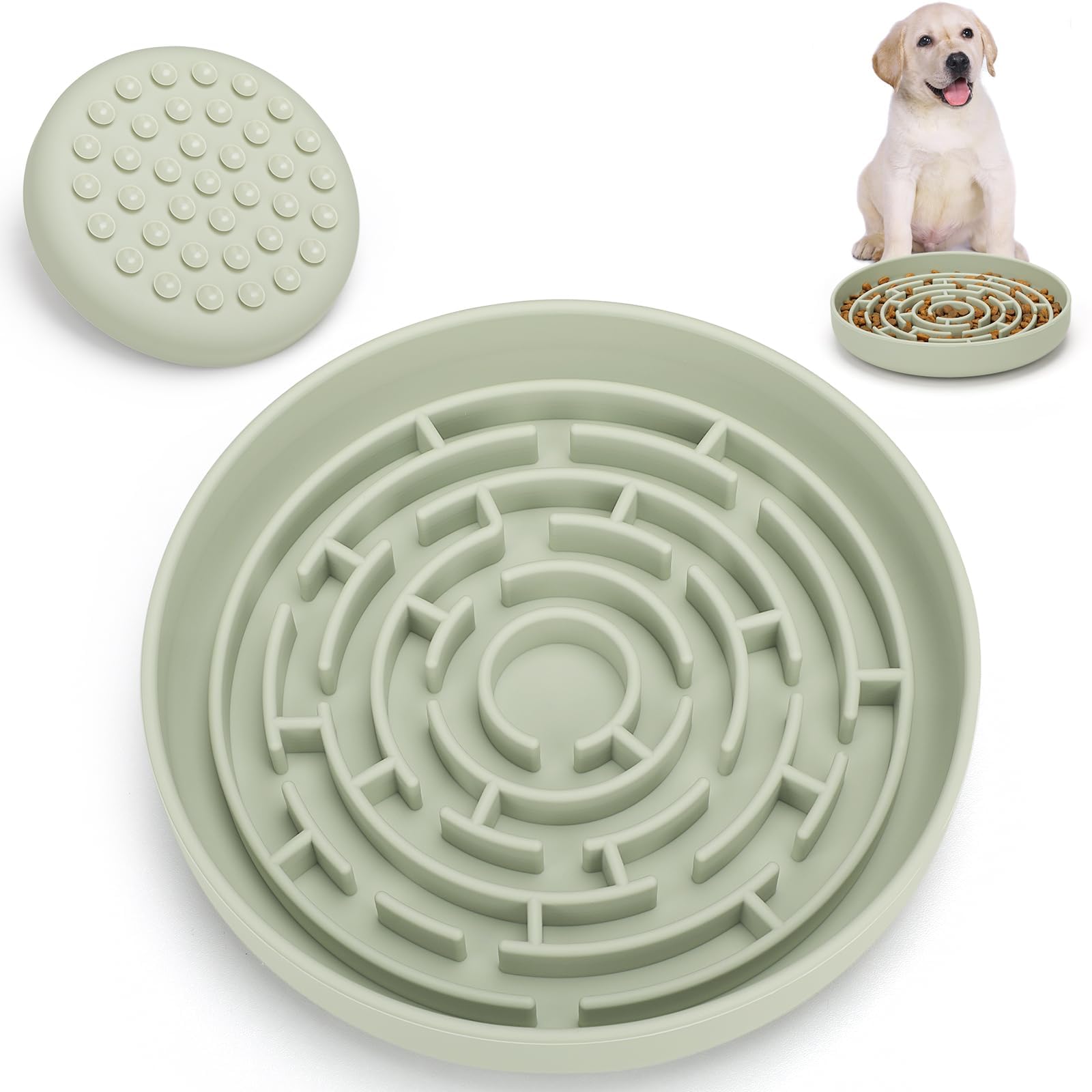 Anipaw cuenco laberinto lento para perros, mejora control durante la comida.