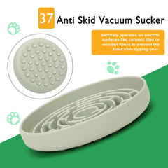 Anipaw cuenco silicona con ventosa, fijación estable para comer.