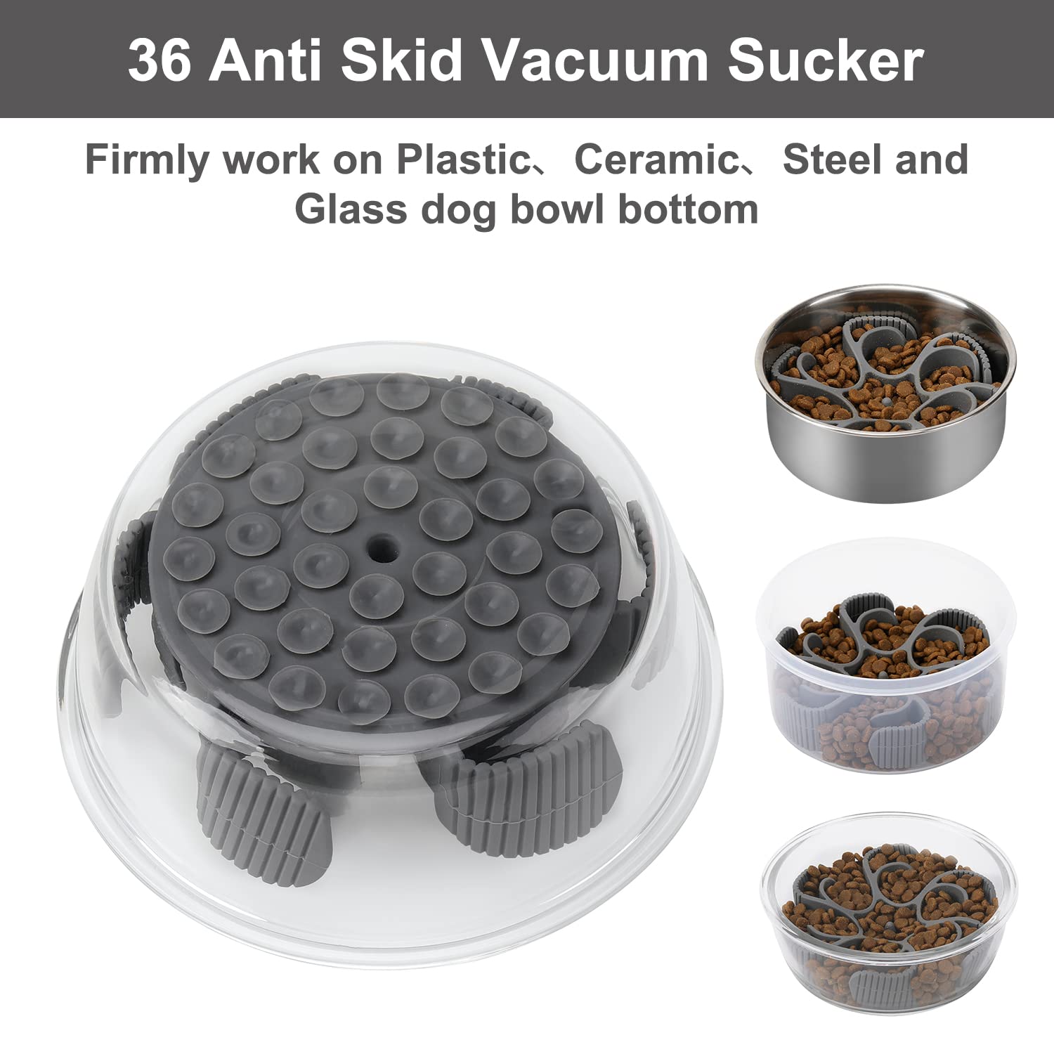 Anipaw silicona grado alimentario, seguro para comida seca o húmeda.