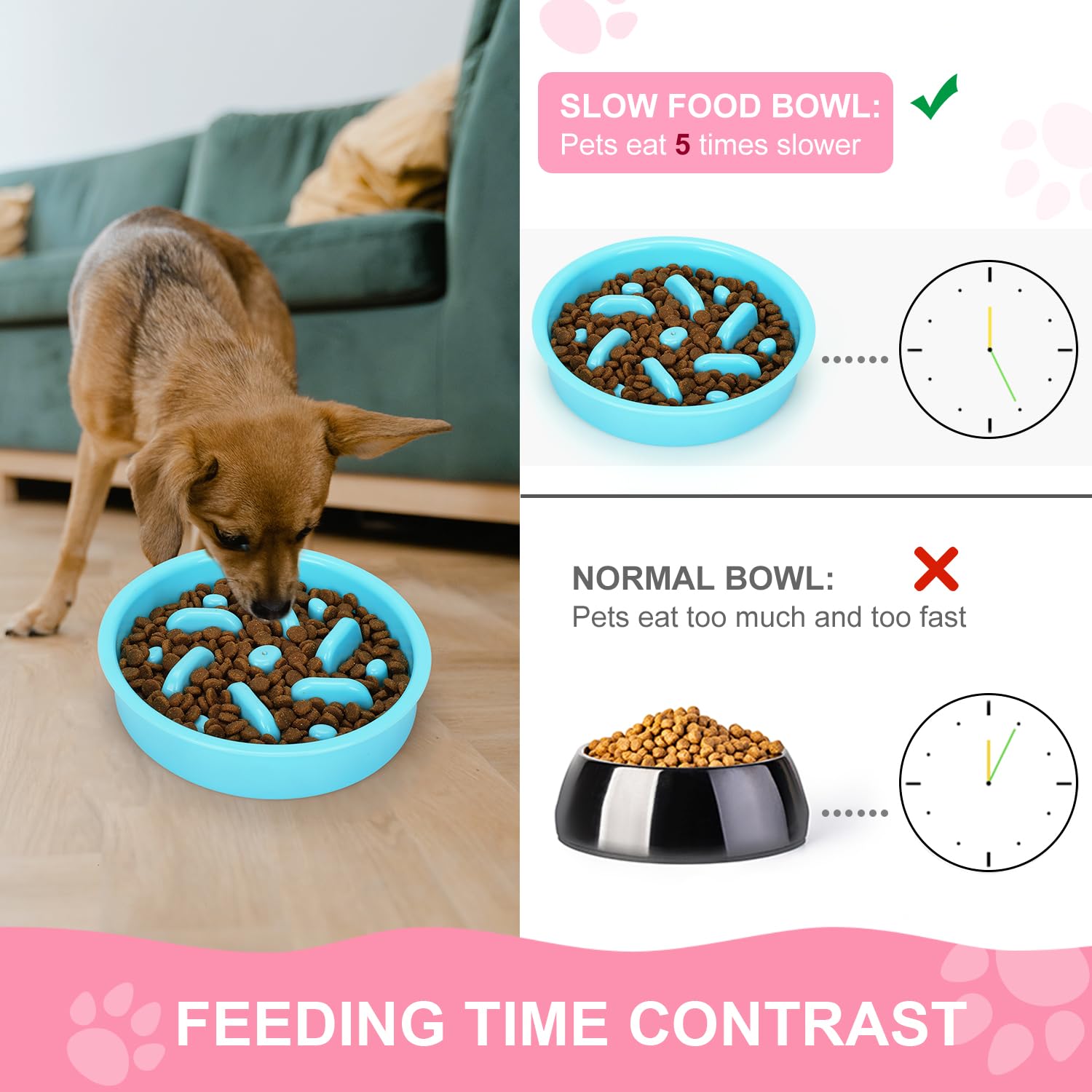 Anipaw set 3en1 perro-gato: todo en uno para comer, beber y mantener limpio.