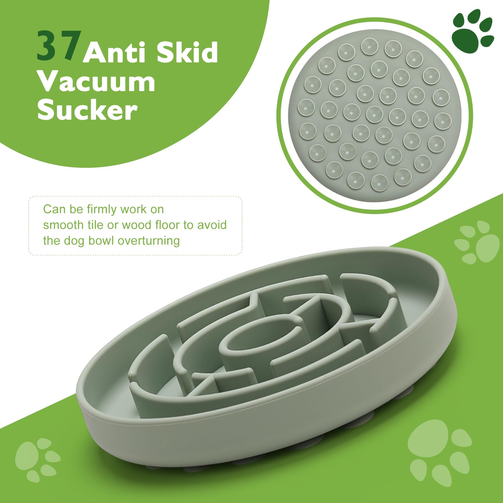 Anipaw tazón de silicona de grado alimentario sin olores.