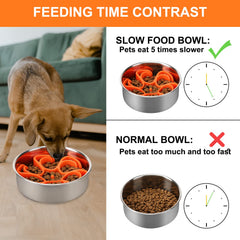 Anipaw ventosas 36 fijan el alimentador lento en cuenco estable para evitar desplazamientos